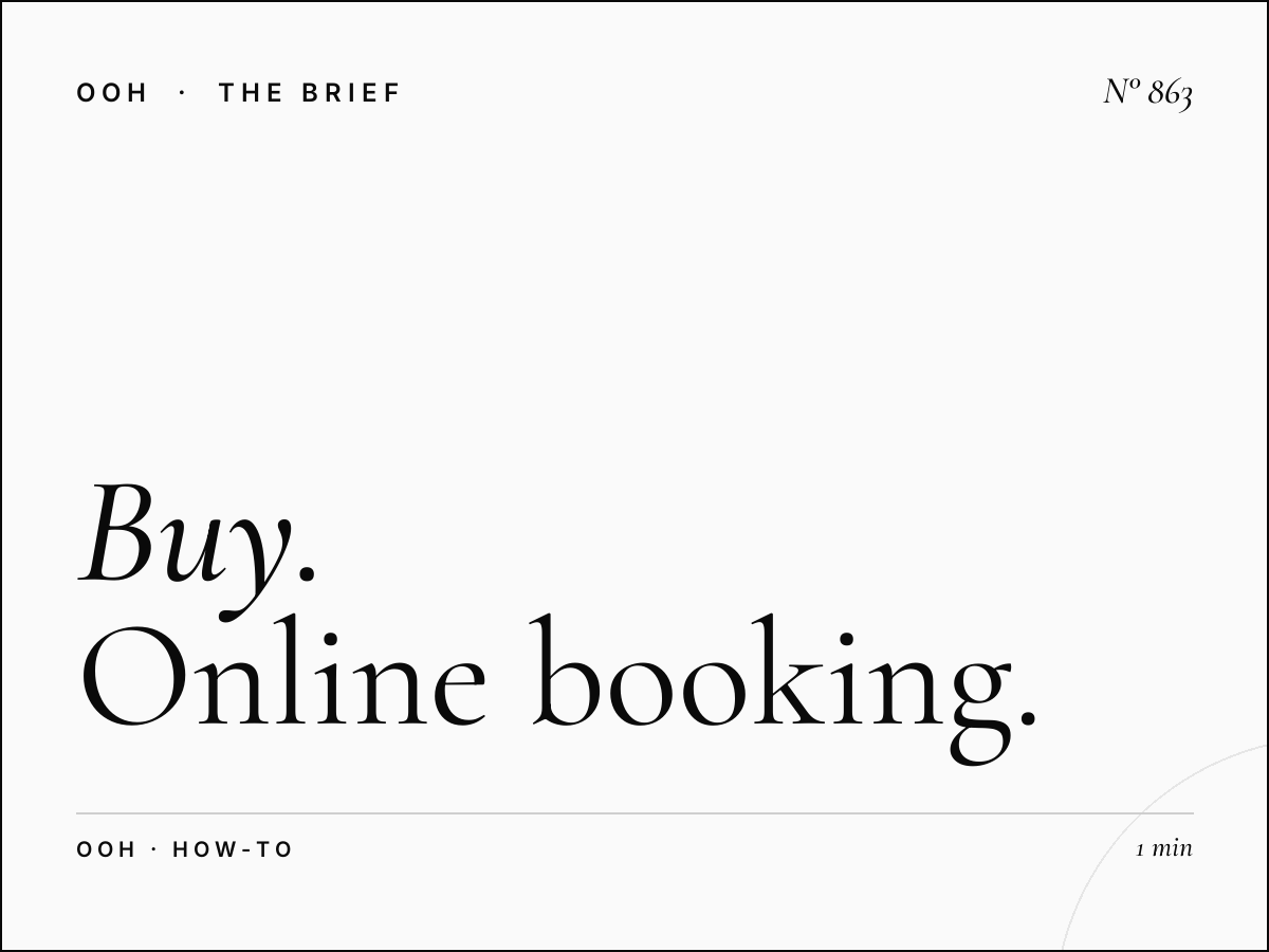 How to Buy OOH Advertising in UK | Online Booking Platform