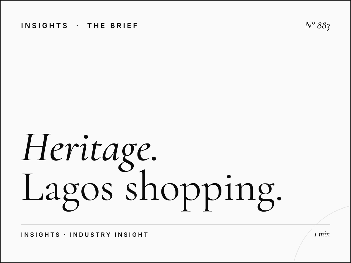 Heritage Place Victoria Island | Lagos Shopping Advertising