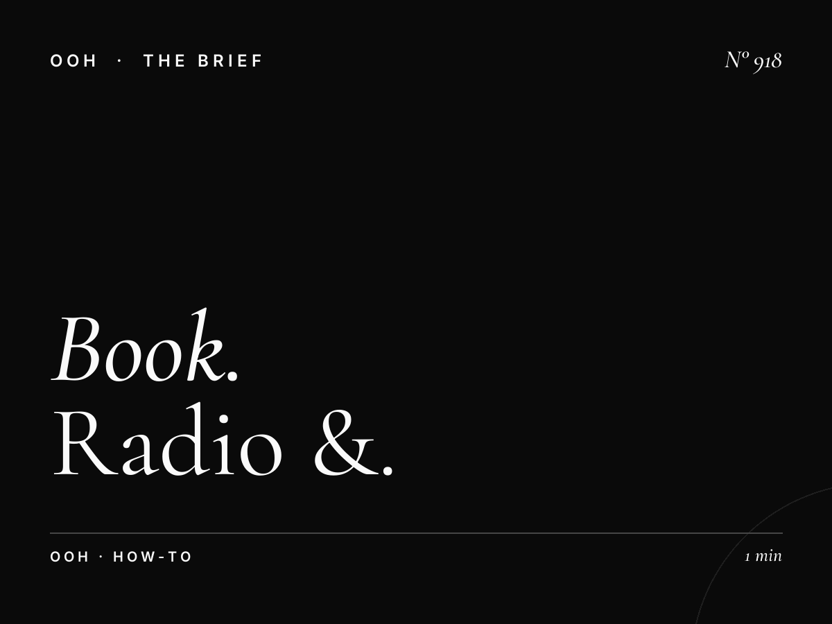 How to Book Radio & Billboard Campaigns Simultaneously