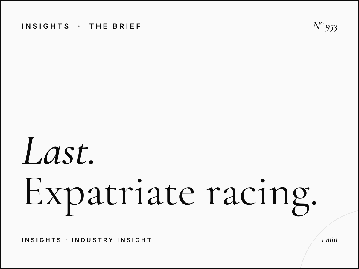 Last Furlong English Show | Expatriate Racing Fan Advertising Strategy