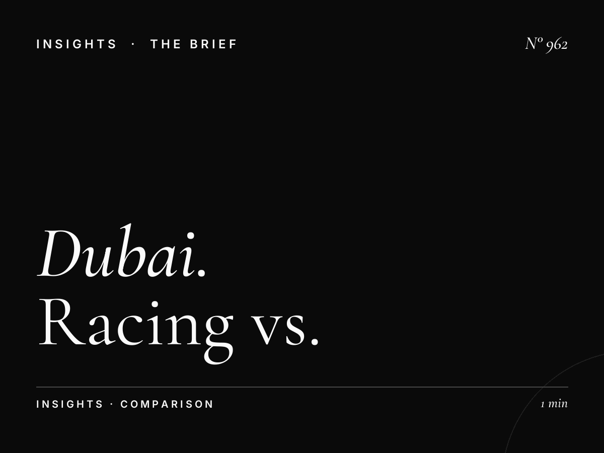 Dubai Racing vs International