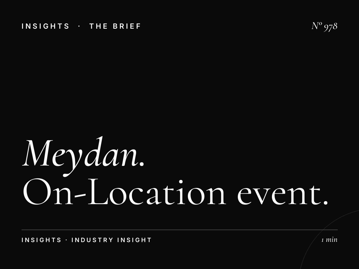 Meydan Trackside Advertising | On-Location Event Integration