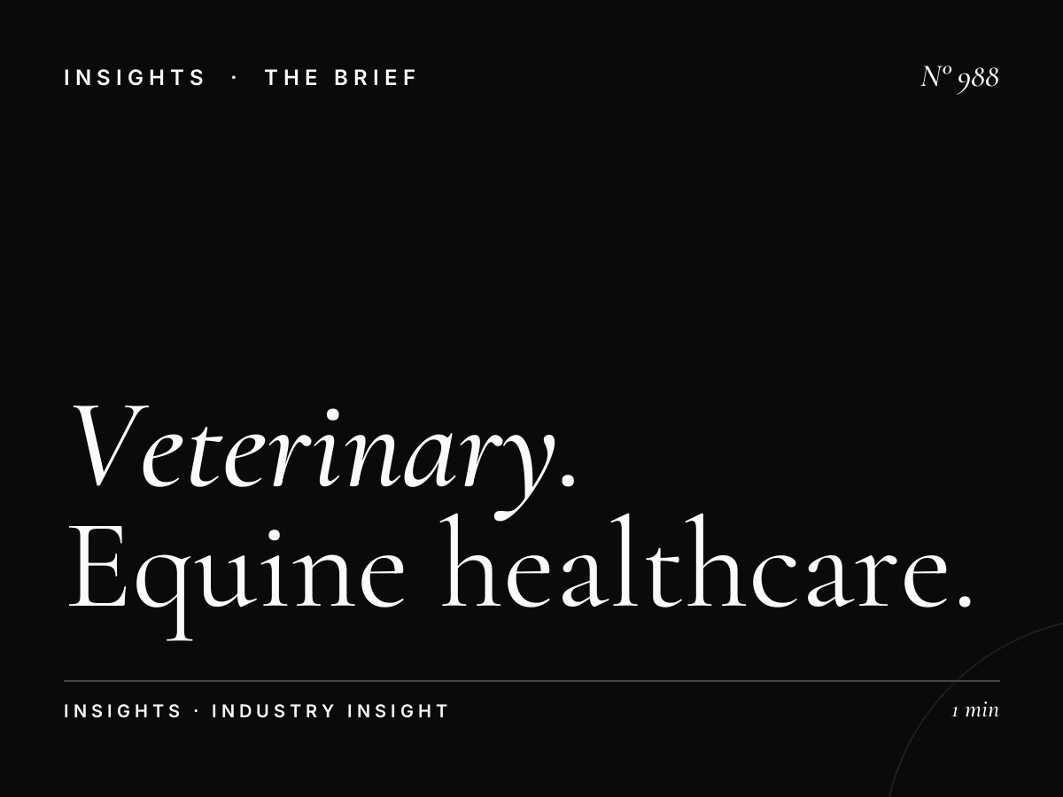Veterinary Services Advertising | Equine Healthcare Racing Industry