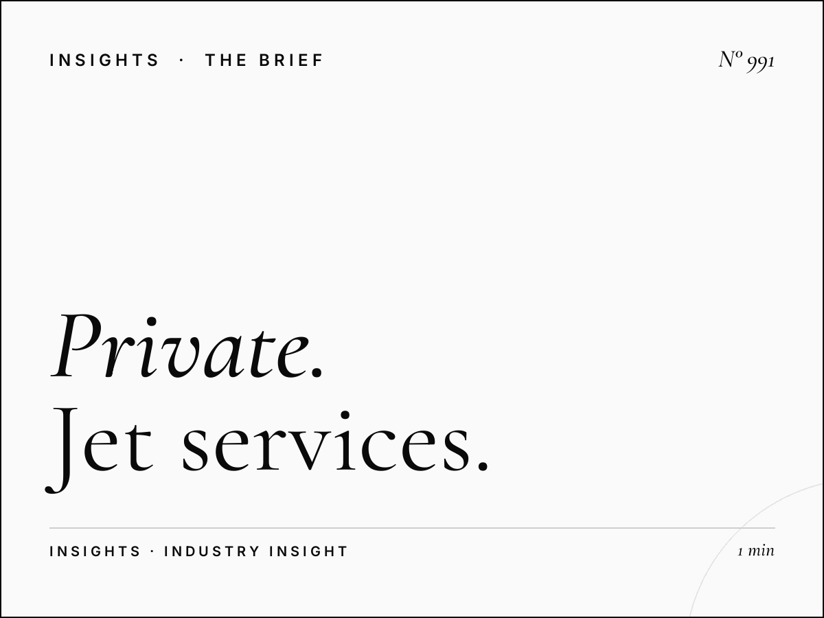 Private Aviation Advertising | Jet Services Reaching Industry Professionals