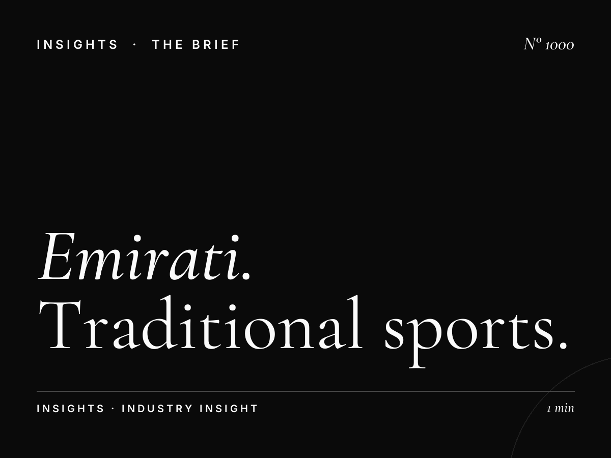 Emirati Heritage Sports Fans | Traditional Sports Audience Targeting