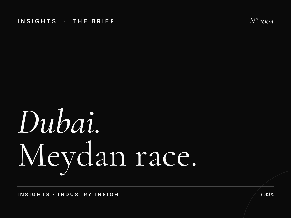 Dubai World Cup Carnival Advertising | Meydan Race Nights Jan-Mar