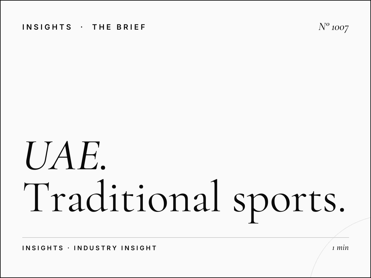 UAE Heritage Sports Advertising | Traditional Sports Coverage Strategy