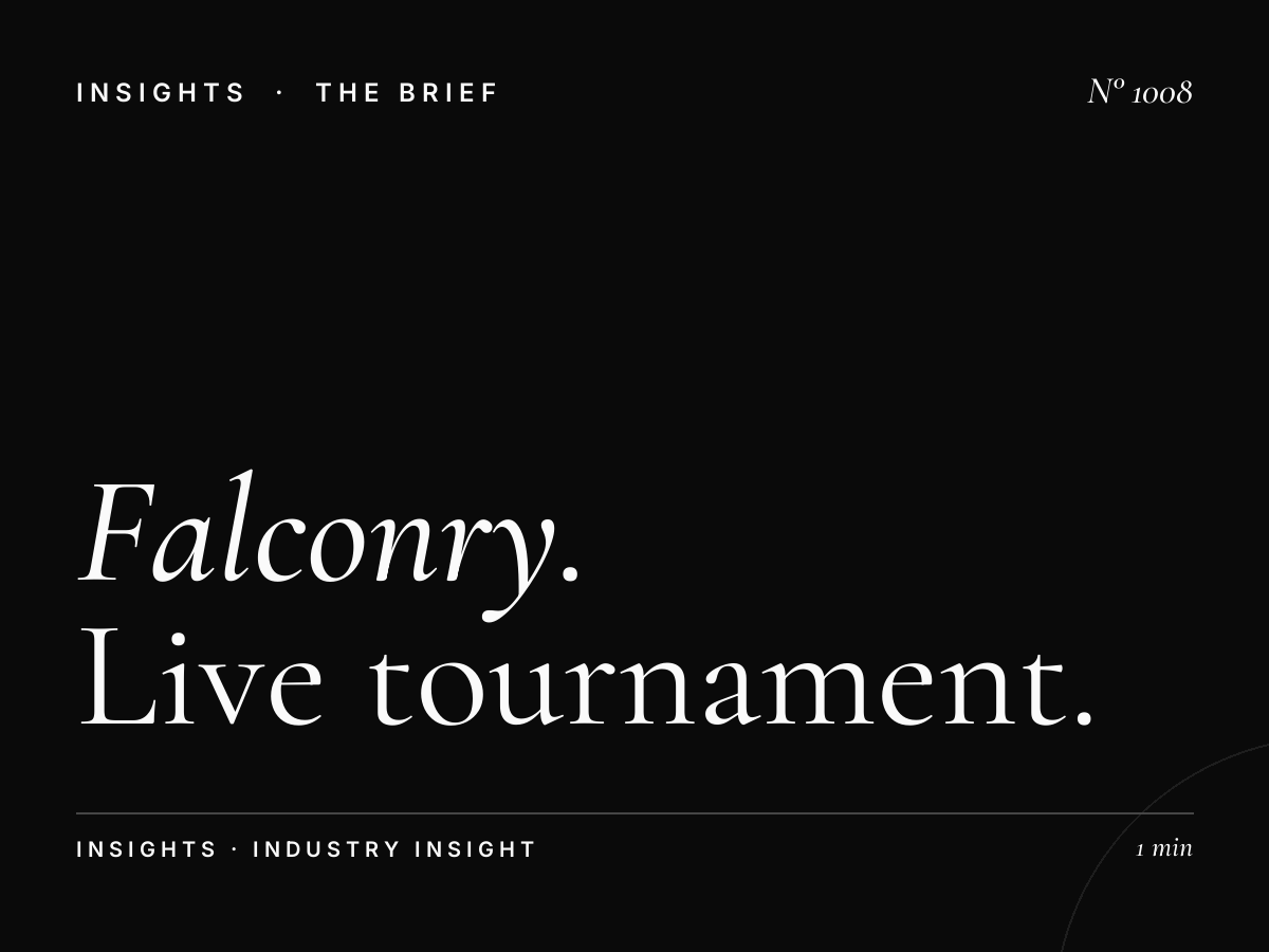 Falconry Championships Advertising | Live Tournament Finals Sponsorship