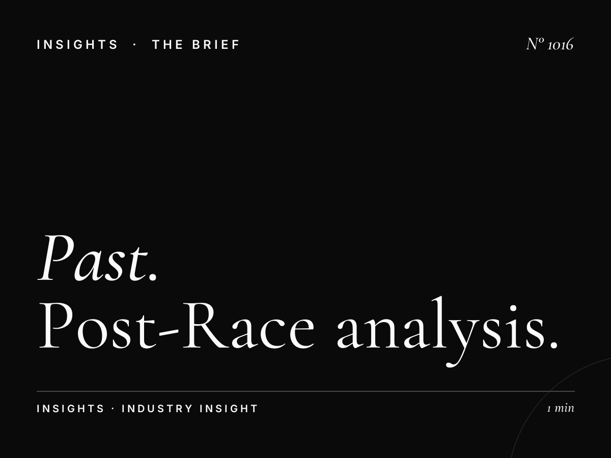 Past the Post Advertising | Post-Race Analysis Interview Show Sponsorship