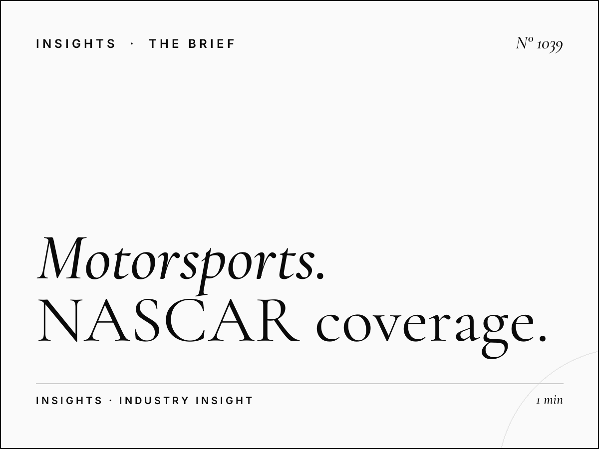 Motorsports Advertising Dubai Sports | NASCAR Coverage UAE Audience