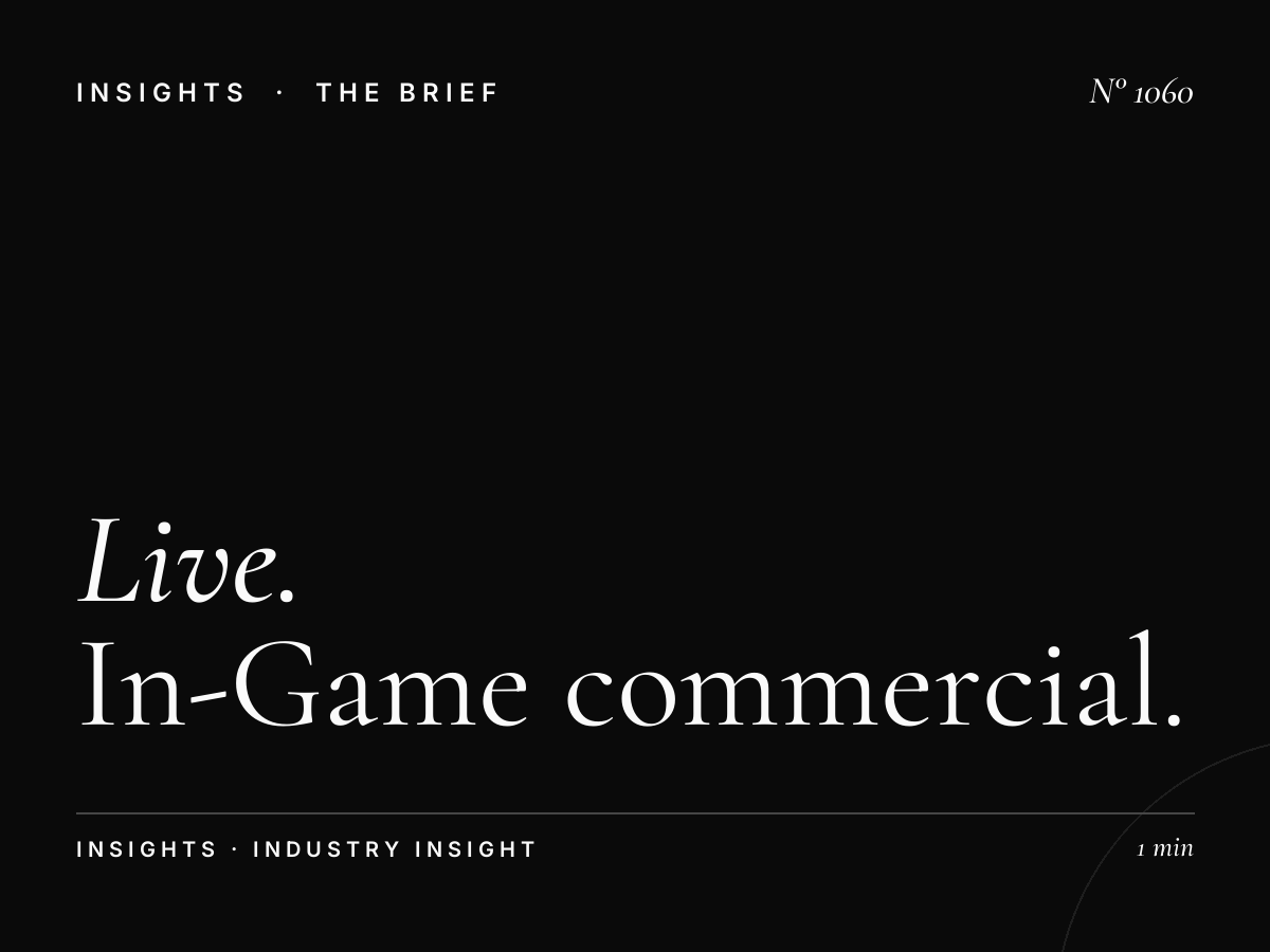 Live Match Advertising | In-Game Commercial Spots Strategy