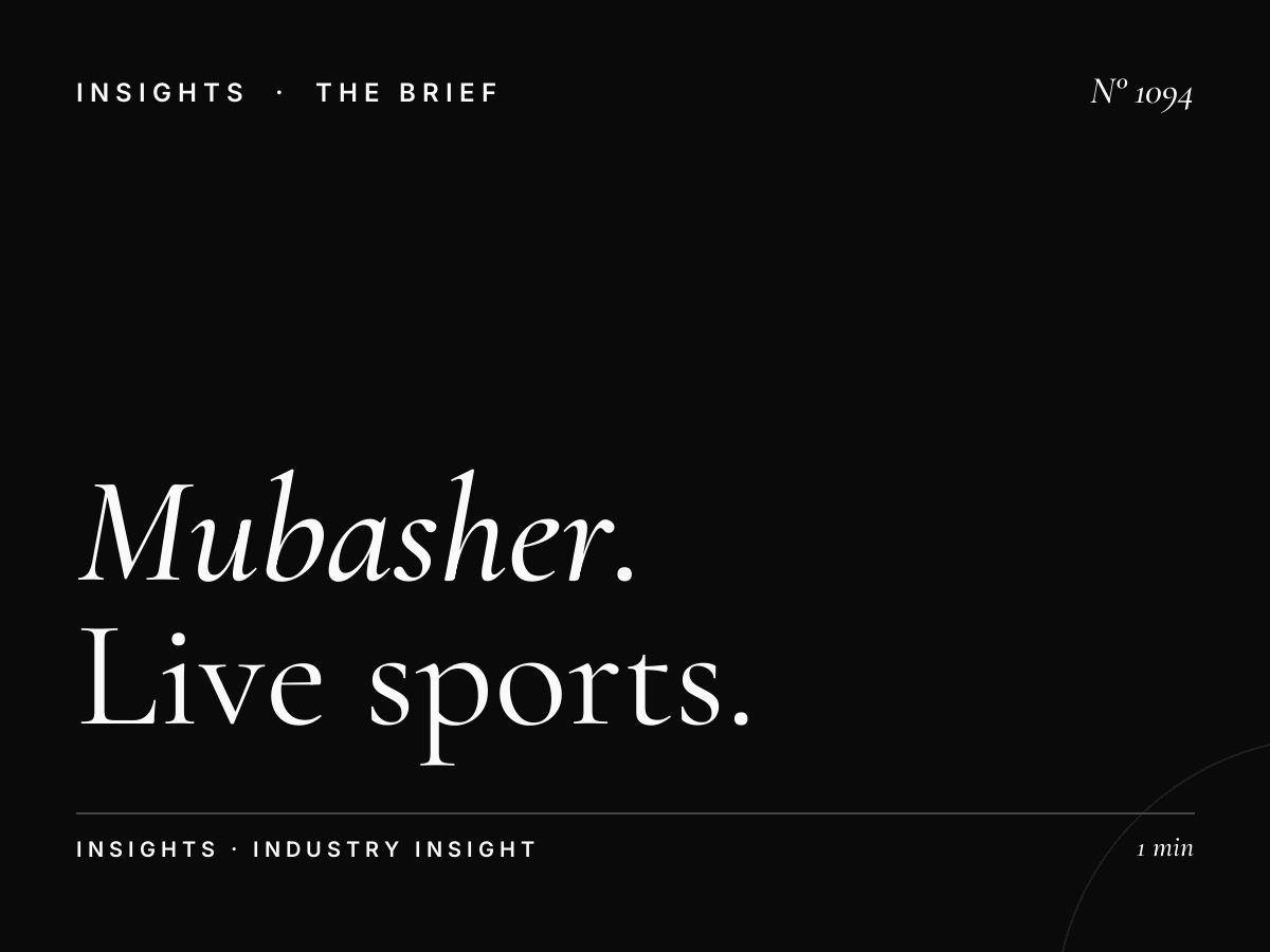 Mubasher Dubai Advertising | Live Sports Debate Show Sponsorship