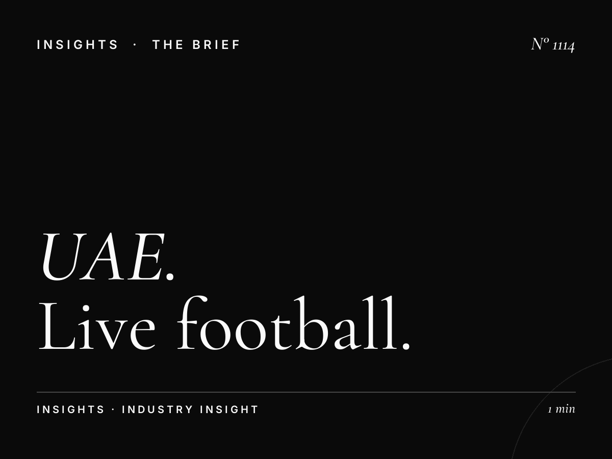 UAE League Cup Advertising | Live Football Coverage Sponsorship
