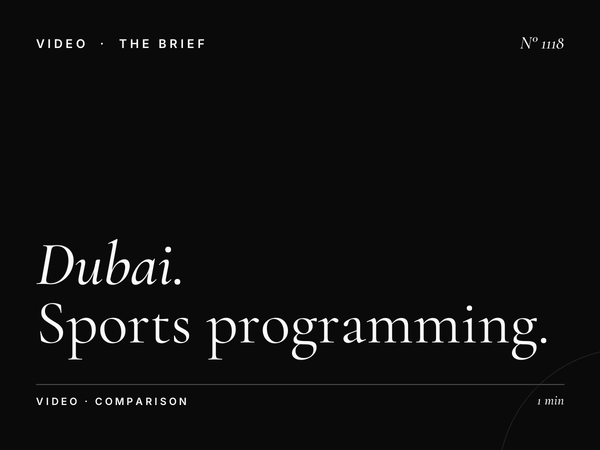 Dubai Sports vs Dubai TV | Sports Programming Advertising Strategy