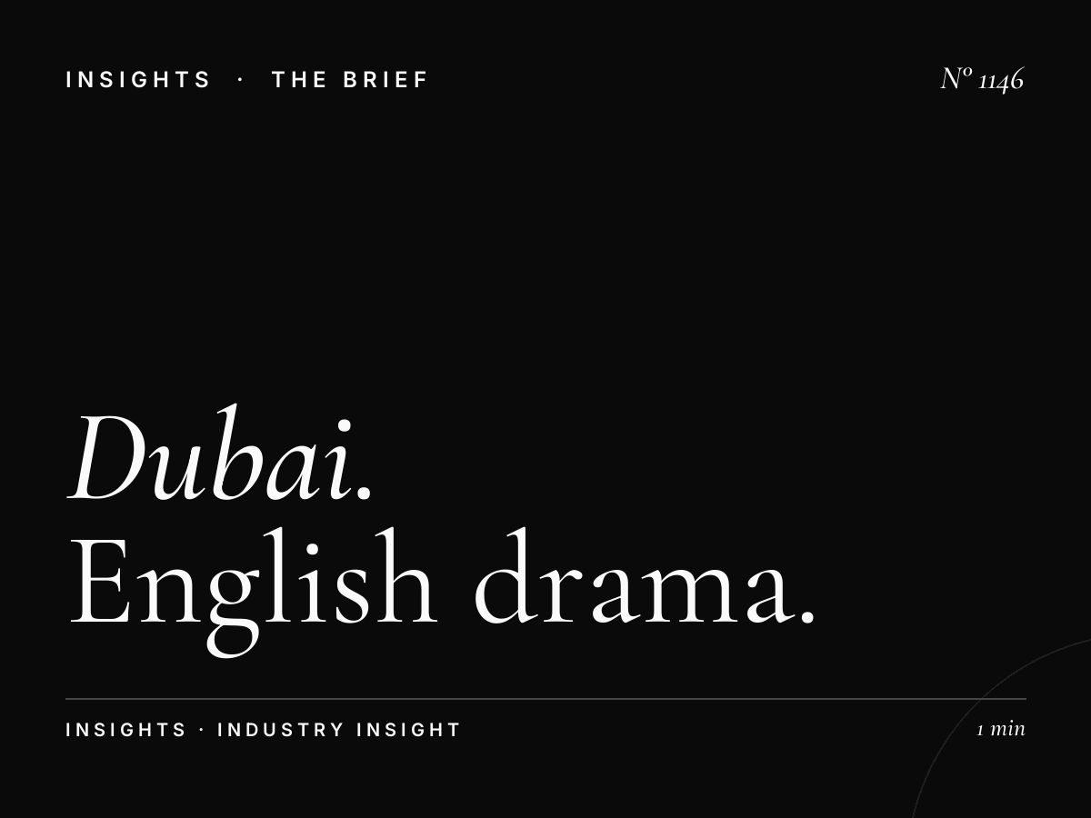Dubai One Evening Advertising | English Drama Prime Time 21:00