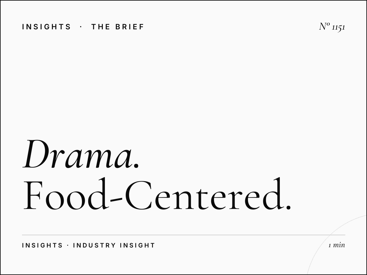 Drama Sweet Diva | Food-Centered