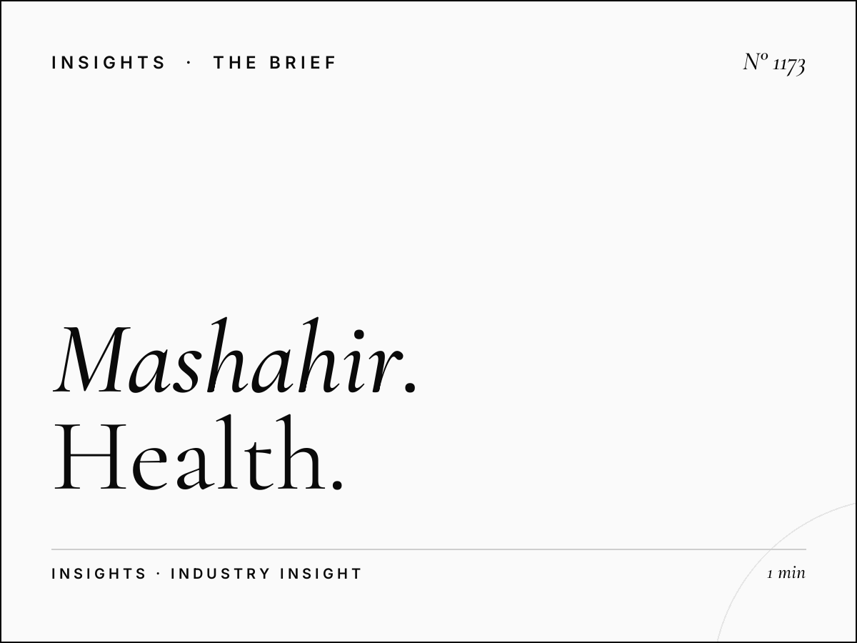 Mashahir | Health and Wellness Lifestyle Show Advertising