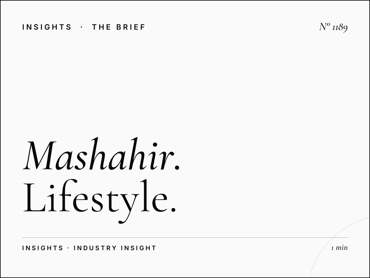 Mashahir | Lifestyle and Fashion Show