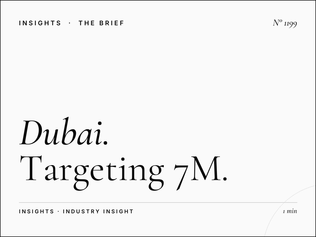 Dubai One Audience | Targeting 7M Non-Arab