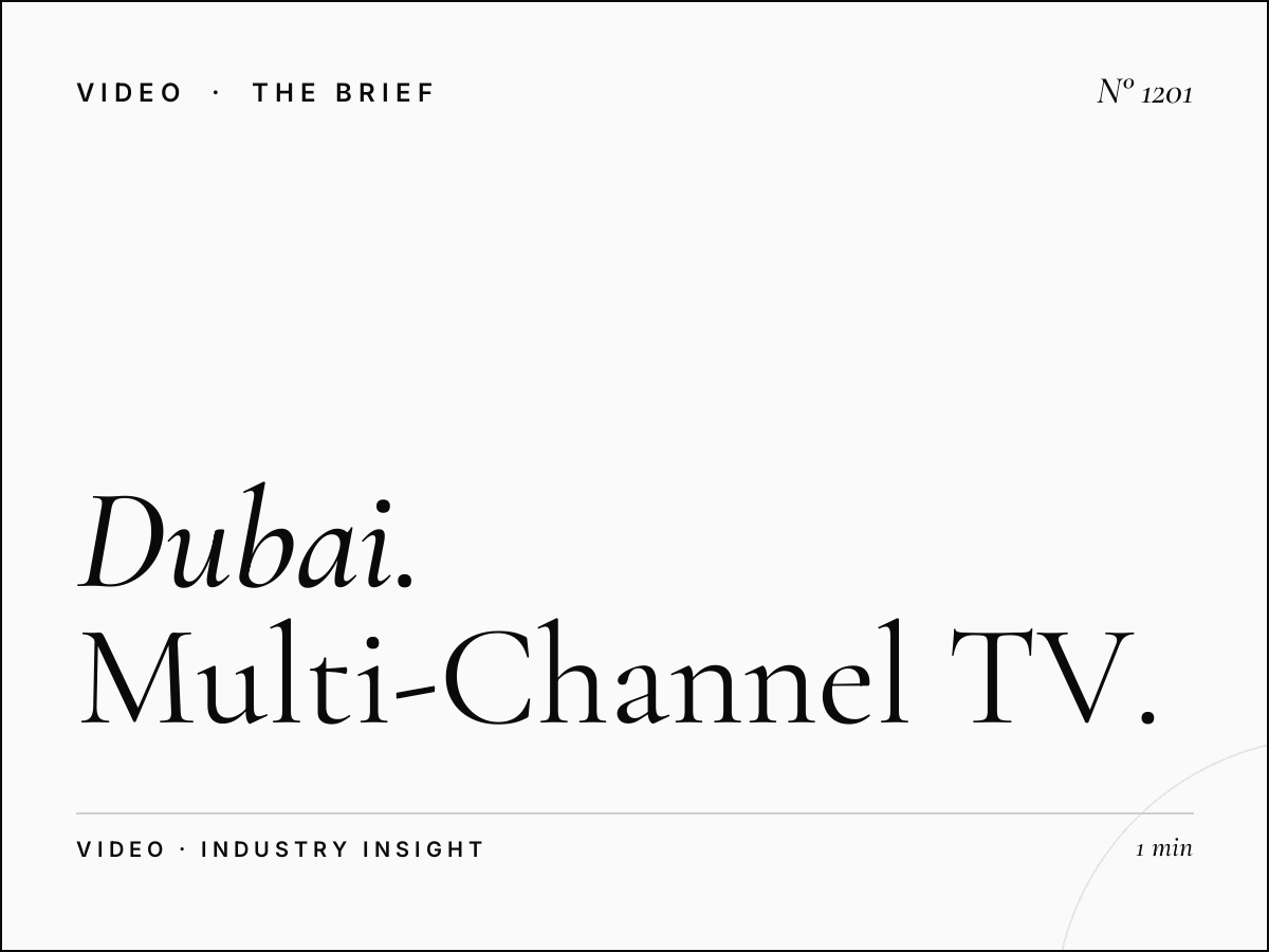 Dubai Media Inc Advertising | Multi-Channel TV Campaign Strategy