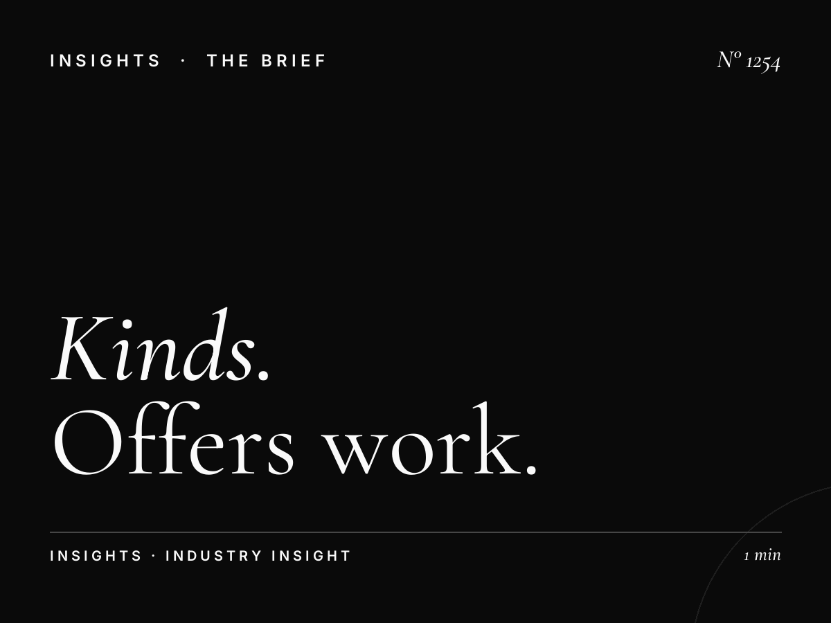 What Kinds of Offers Work