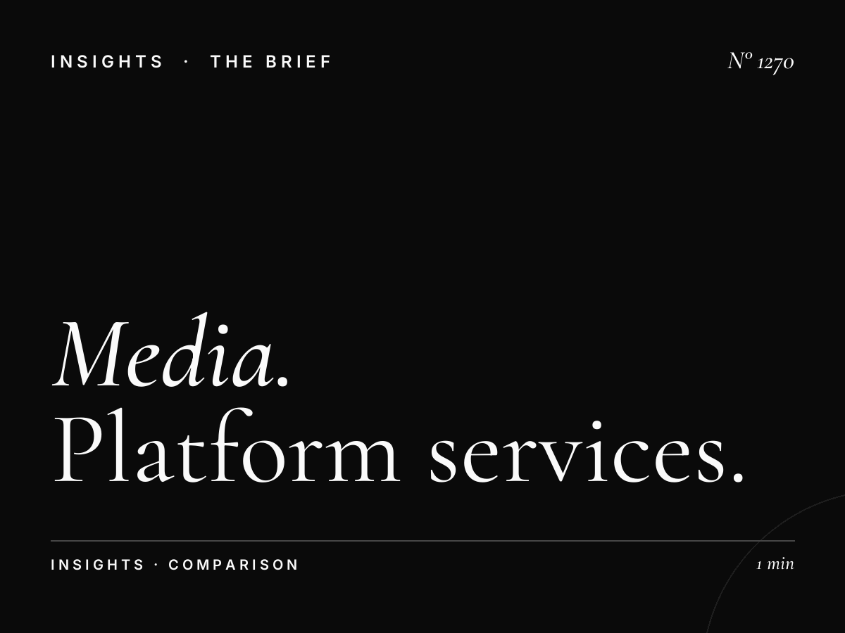 Media Company UK | Platform Services and Direct Booking Comparison