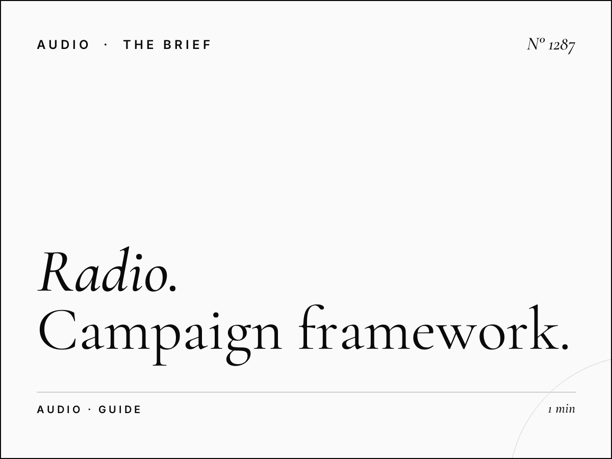 Radio Advertising Marketing Strategy | Complete Campaign Framework Guide