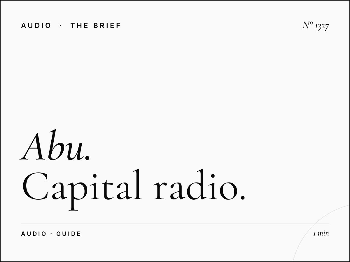 Abu Dhabi FM | Capital Radio Station Advertising Guide