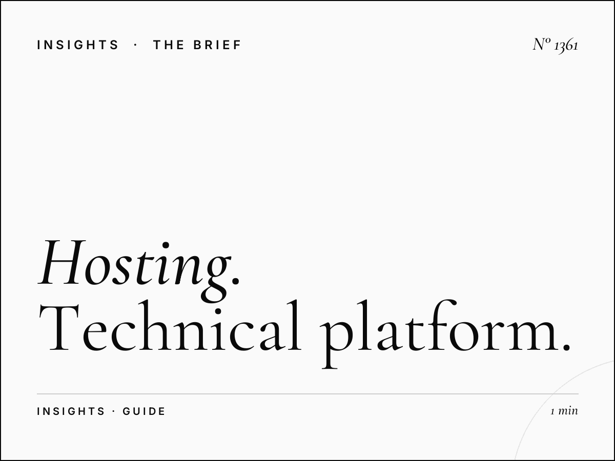Hosting Maintenance | Technical Platform Services Guide