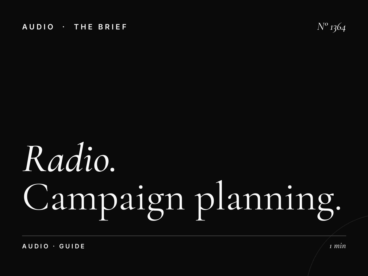 Radio Strategy Assessment | Campaign Planning and Optimization Guide