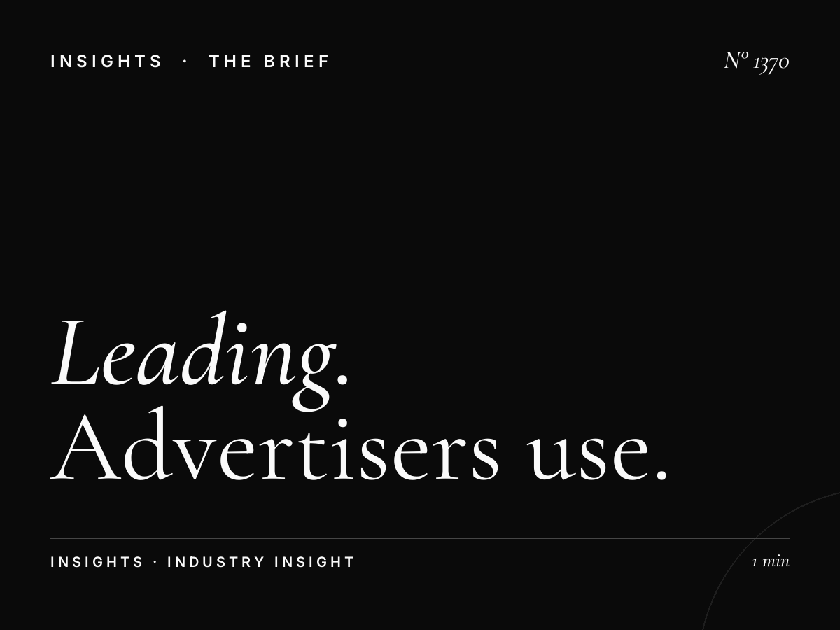 How Do Leading Advertisers Use Audience