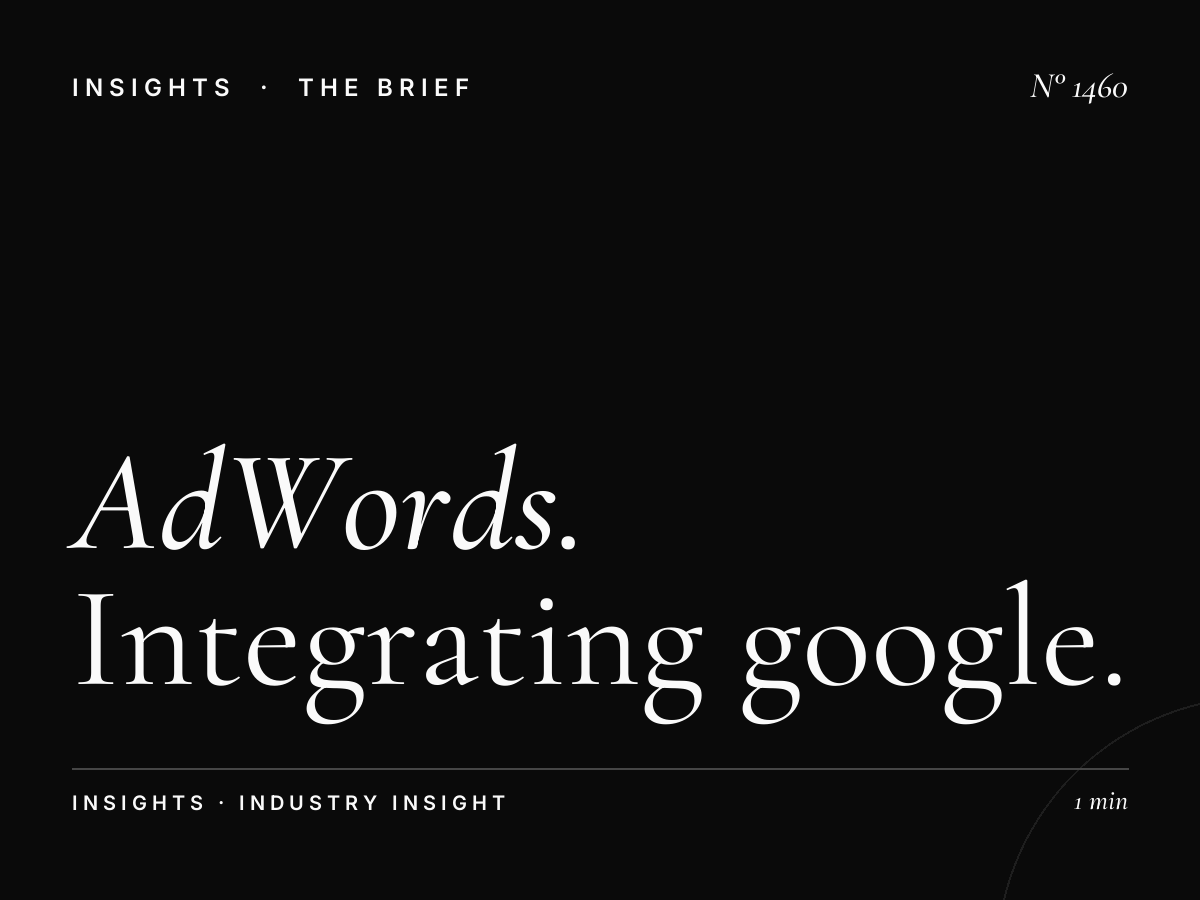AdWords Advertising Media | Integrating Google