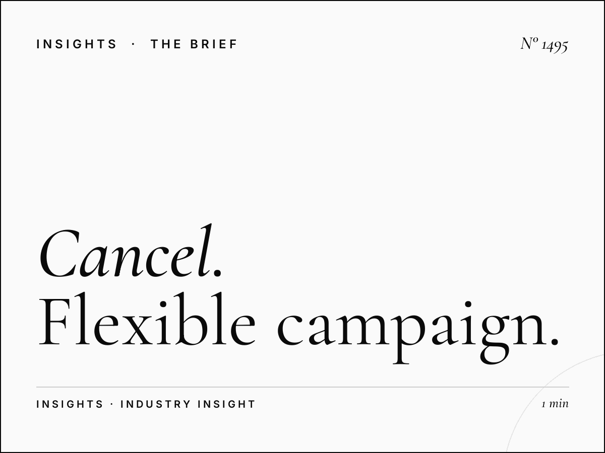 Cancel Modify Anytime | Flexible Campaign Management