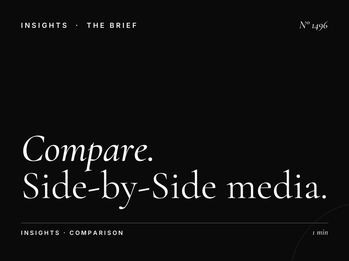 Compare All Options Instantly | Side-by-Side Media Comparison