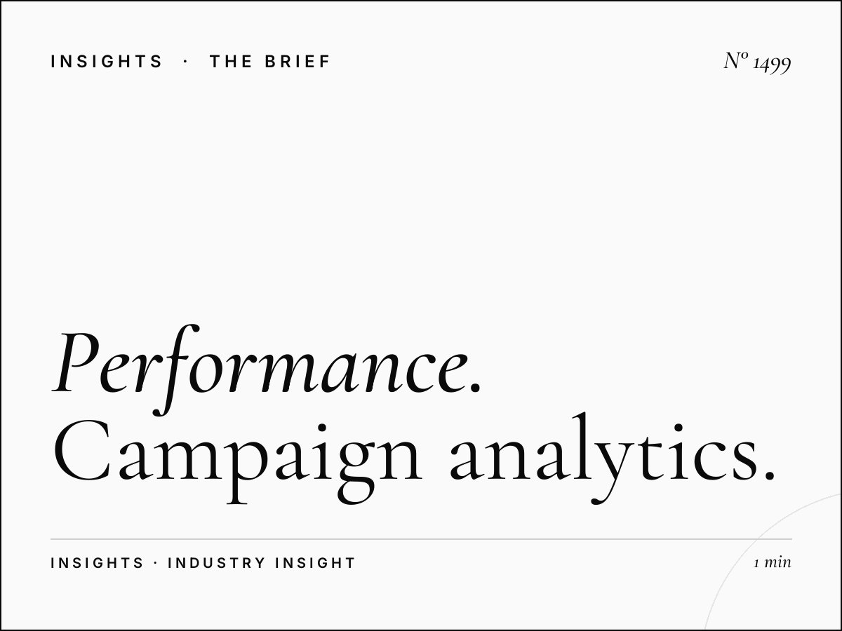 Performance Tracking Included | Campaign Analytics Tools