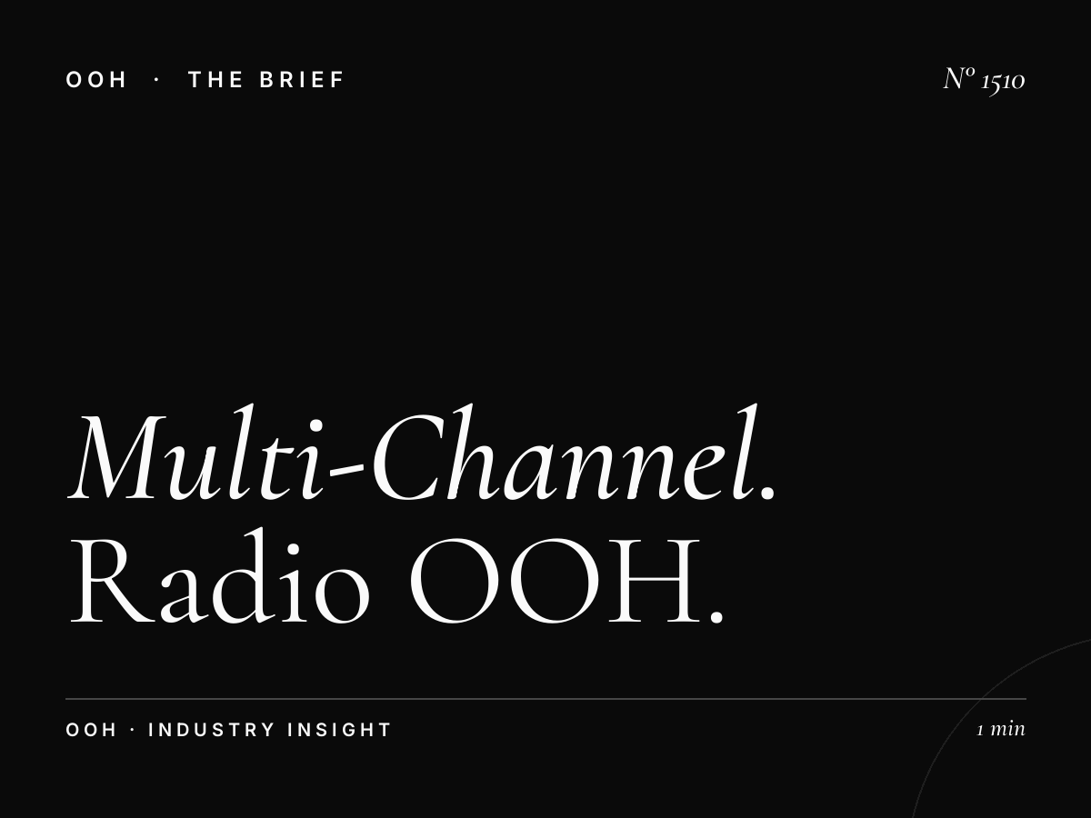 Multi-Channel Media Booking | Radio OOH Digital Together