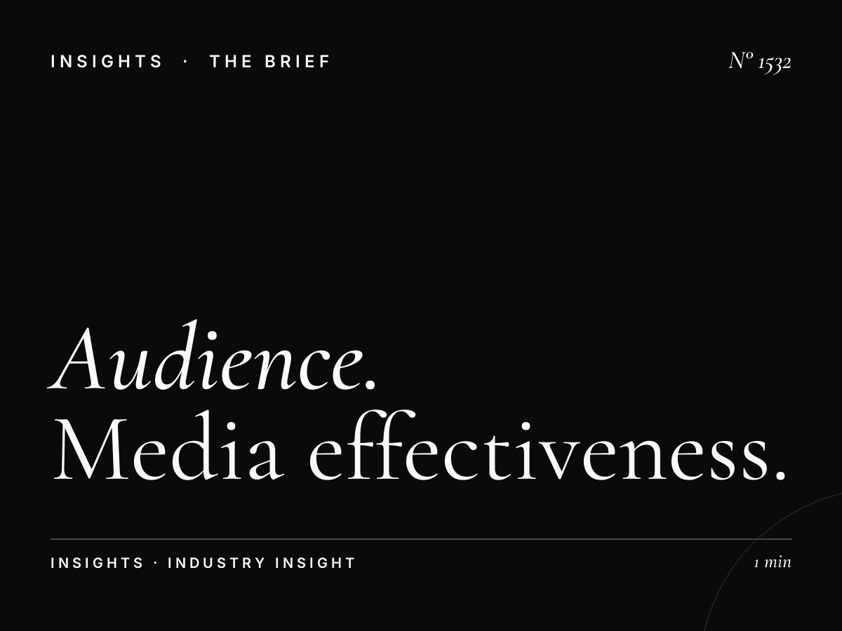 Audience Engagement Insights | Media Effectiveness Data