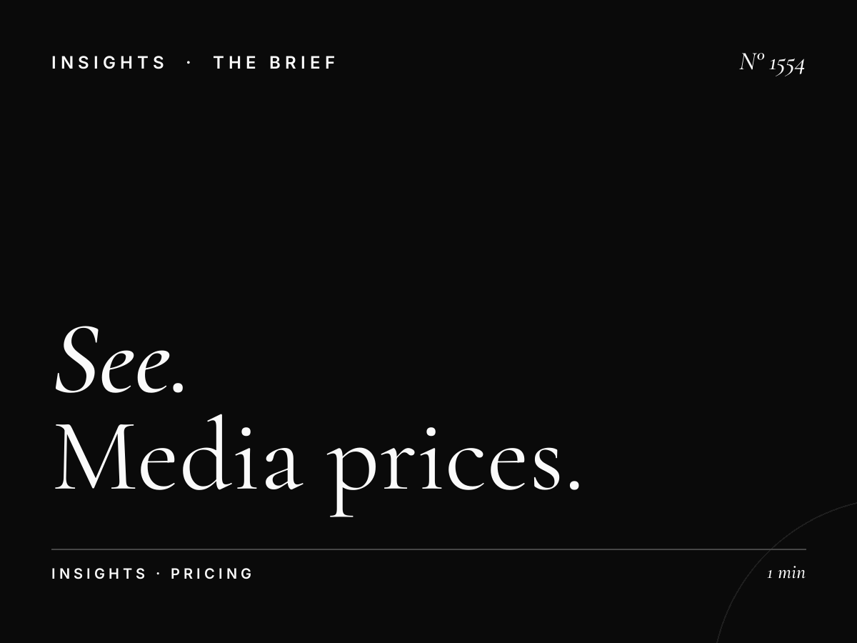 See Media Prices Before