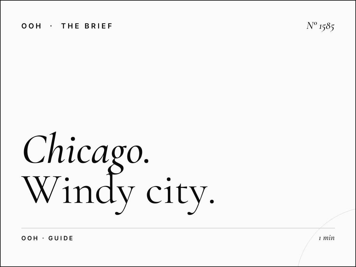 Chicago OOH Advertising | Windy City Billboard Guide