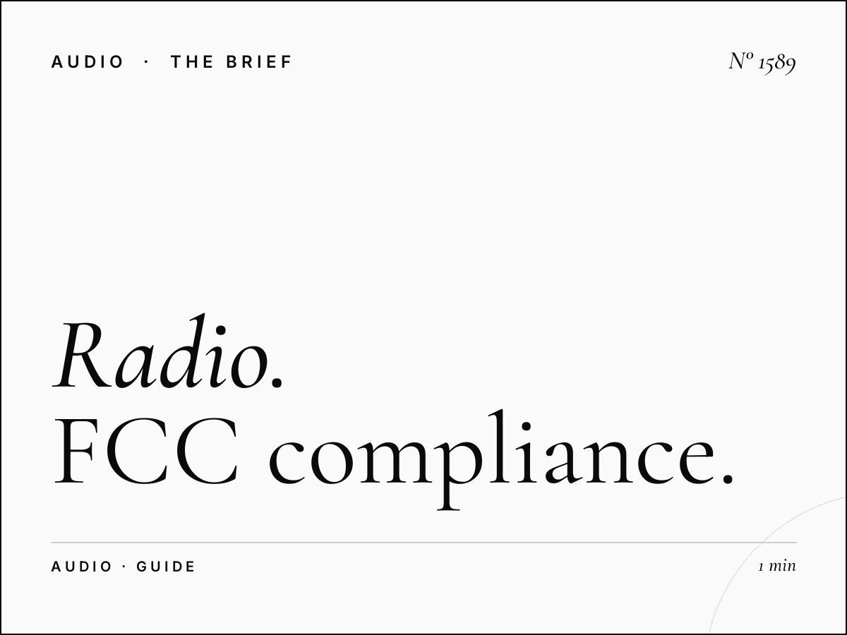 US Radio Advertising Regulations | FCC Compliance Guide
