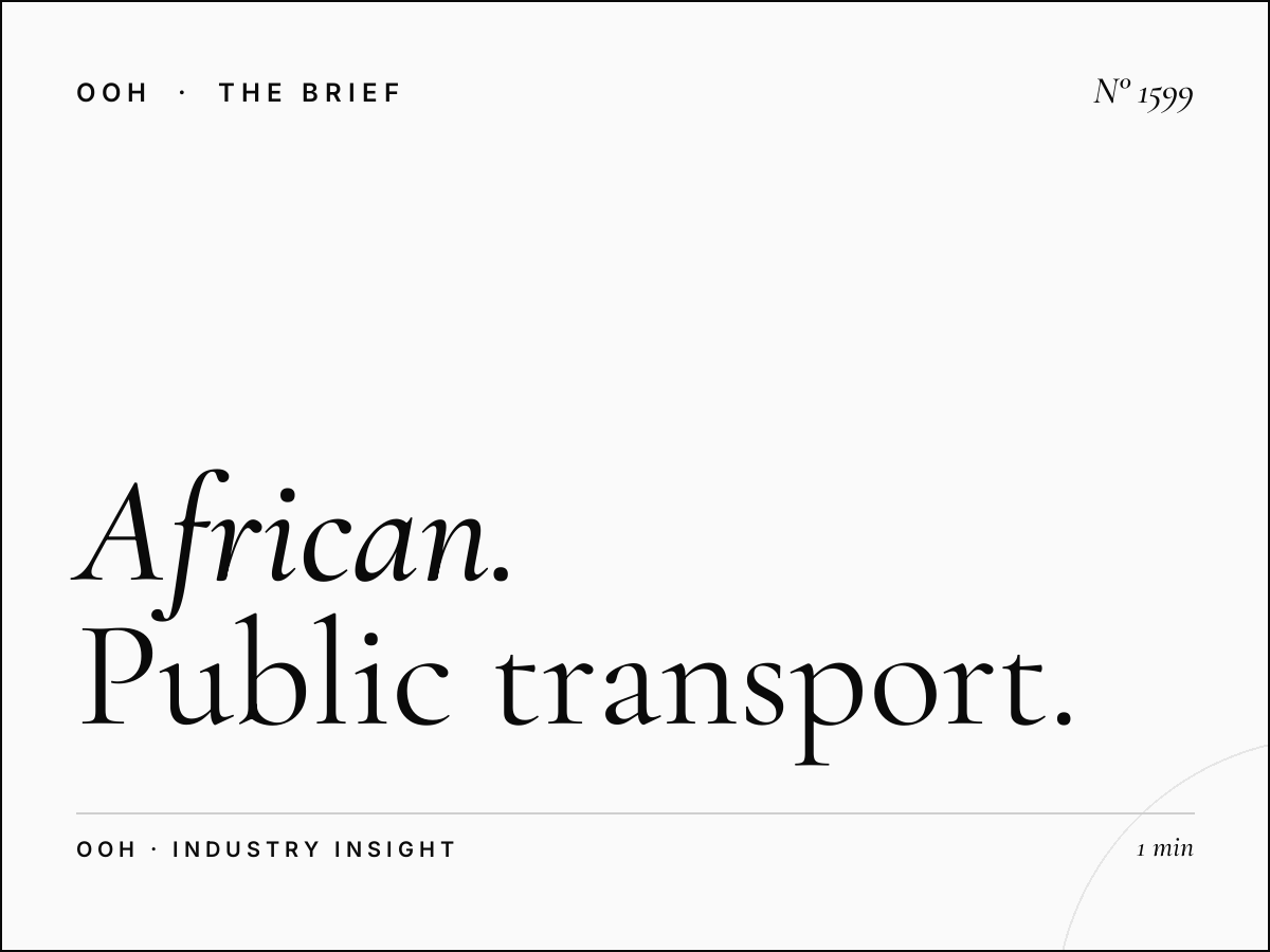African Transit Advertising | Public Transport OOH