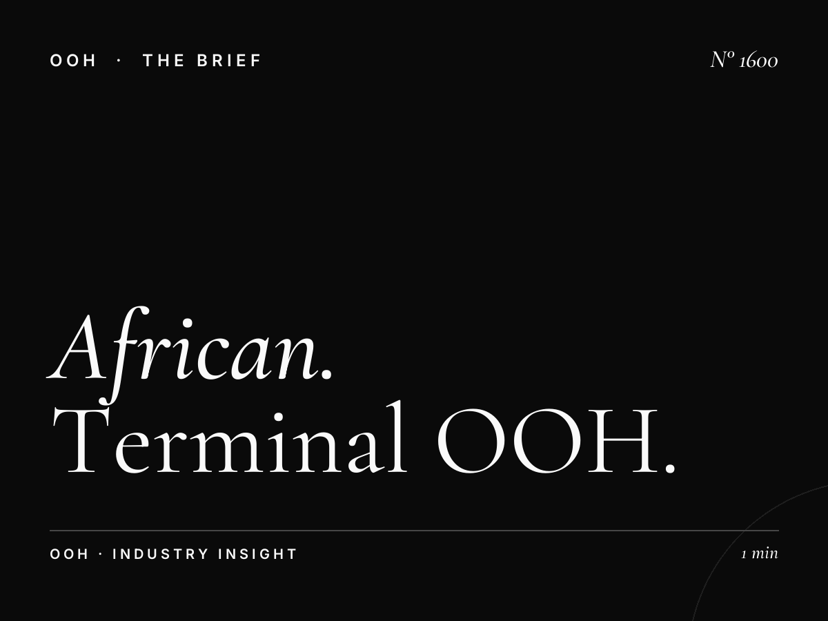 African Airport Advertising | Terminal OOH Opportunities
