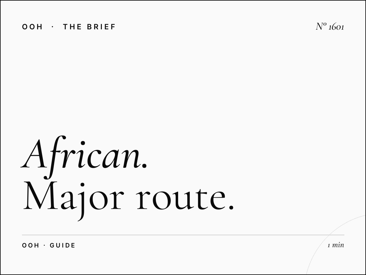 African Highway Advertising | Major Route Billboard Guide