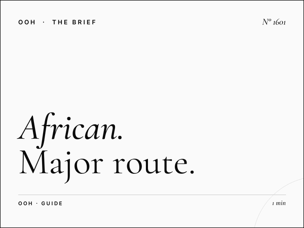 African Highway Advertising | Major Route Billboard Guide