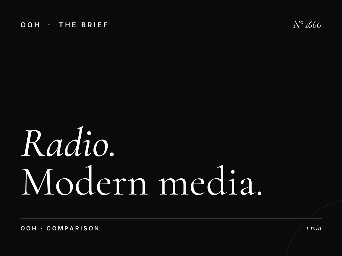 Radio vs Digital OOH | Modern Media Mix Strategy