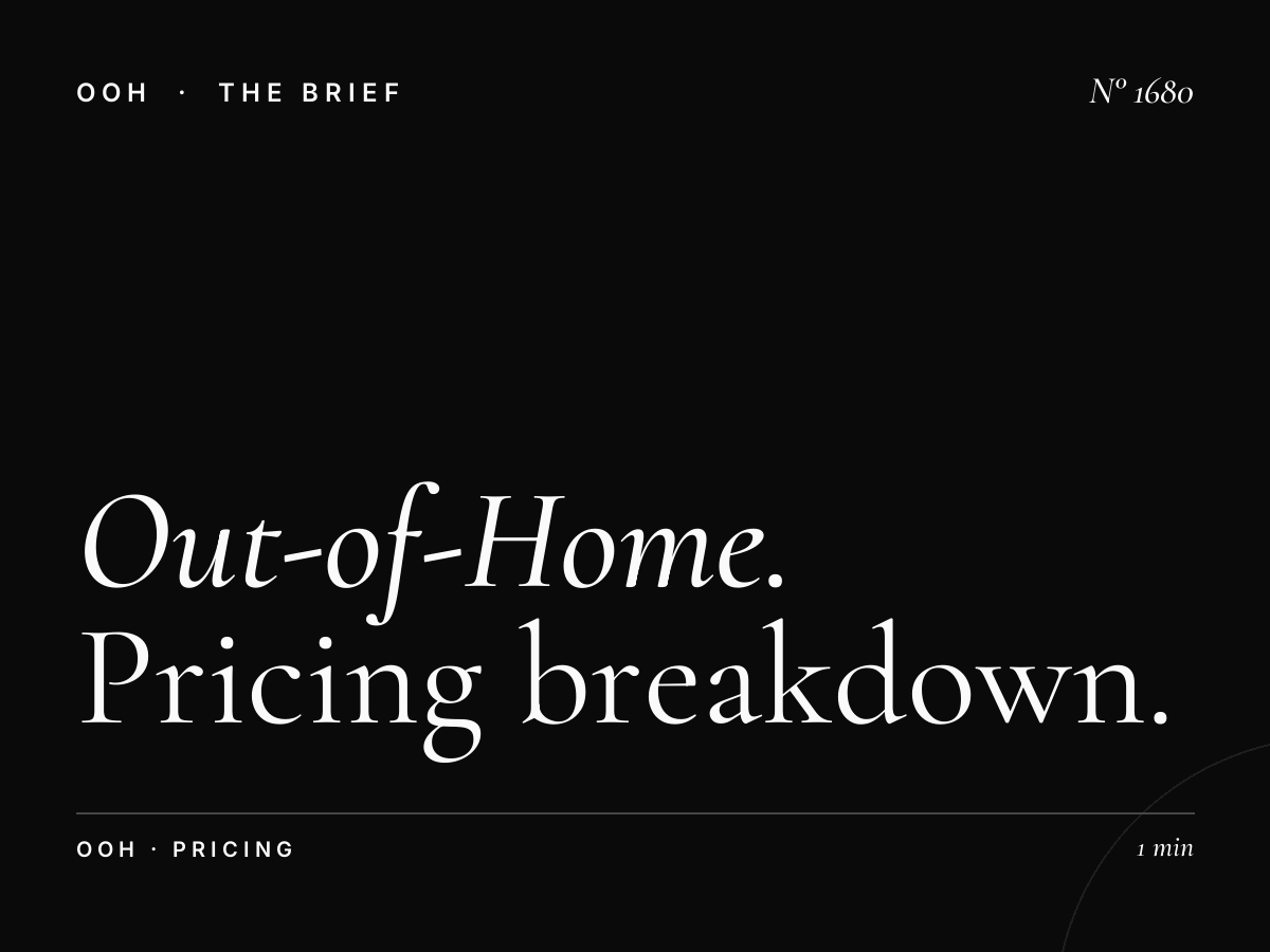 What is Out-of-Home Advertising Cost | Pricing Breakdown