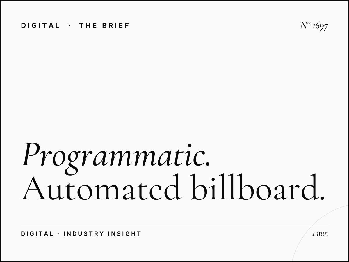 Programmatic OOH Buying | Automated Billboard Booking