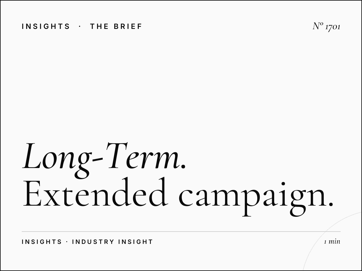 Long-Term Media Booking | Extended Campaign Planning