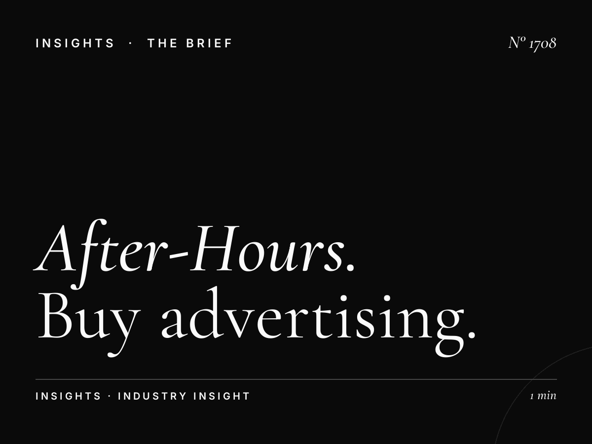 After-Hours Media Booking | Buy Advertising Outside Business Hours