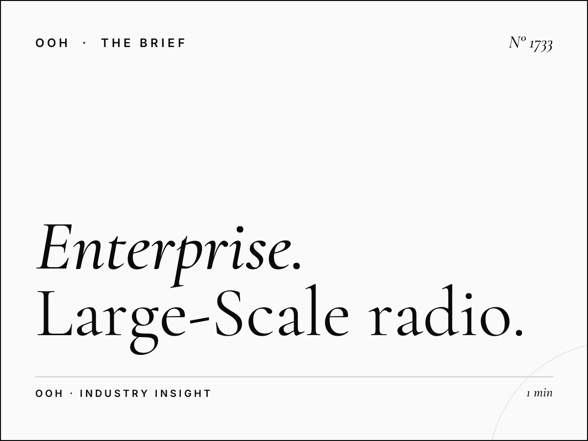 Enterprise Advertising Packages | Large-Scale Radio & OOH Bundles